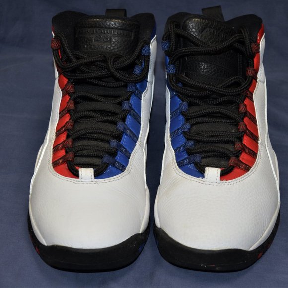 Mens Air Jordan 10 Red and Blue Retro Size 10.5 model:310805-160 - Picture 1 of 7